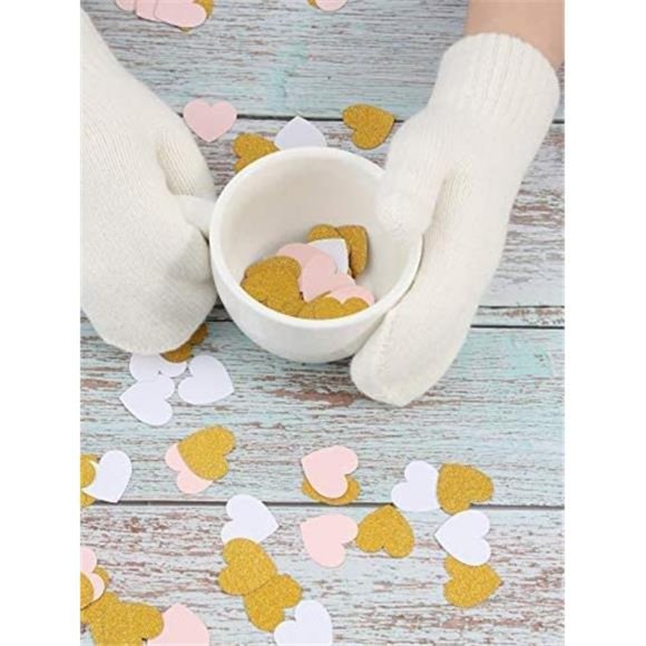 Zhehao Women Knitted Mittens Winter Warm Gloves Solid Color Hand Warmer